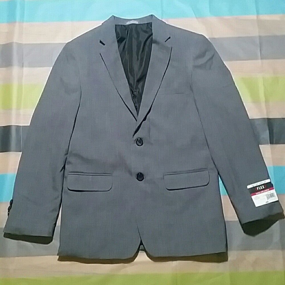 Van Heusen Flex Boys Gray Suit Jacket